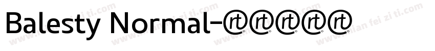 Balesty Normal字体转换